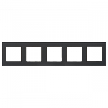 Рамка на 5 постов Arlight FRM-GLARE-GS-5-BK 043806