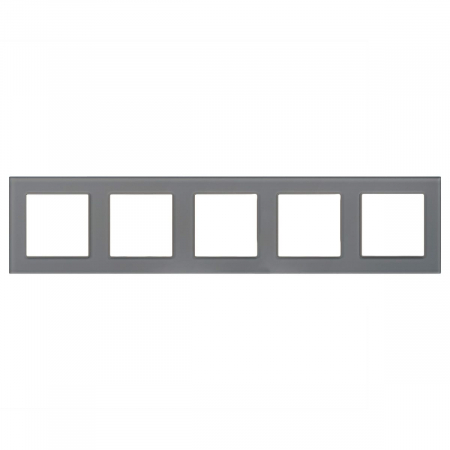 Рамка на 5 постов Arlight FRM-GLARE-GS-5-GR 043807