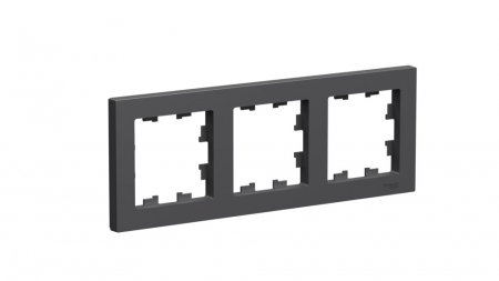 Рамка 3-ая Systeme Electric AtlasDesign Базальт ATN001403