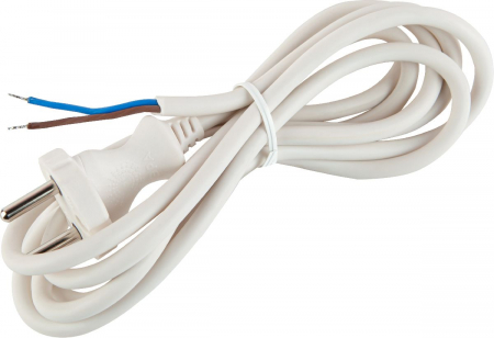 Шнур сетевой с вилкой Эра UX-2x0,75-3m -W Б0048684