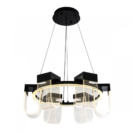 Подвесная люстра LED4U L7707-600 BK