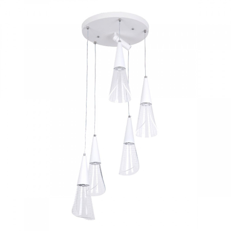 Каскадная люстра LED4U L7106-6 WТ