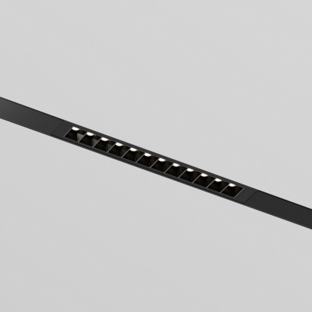 Трековый однофазный светильник Denkirs Simple Grill DK8201-BK