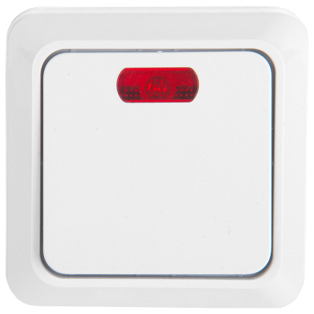 Выключатель 1-клавишный General Альфа 477001