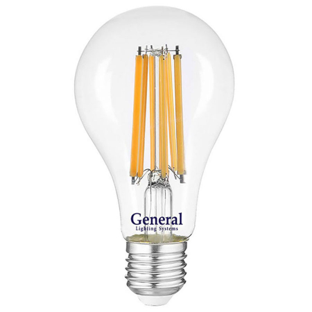 Филаментная светодиодная лампа General GLDEN-A65S-25ВТ-230-E27-2700 660322