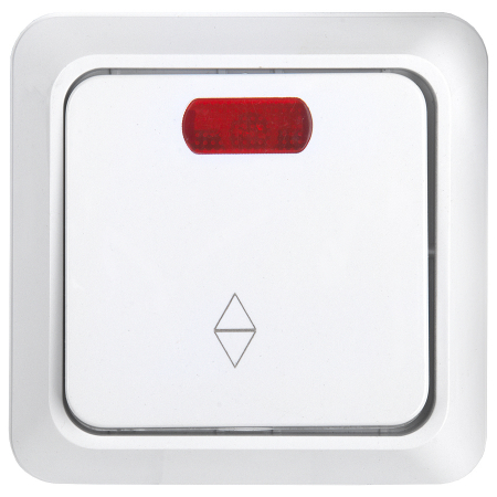 Выключатель (переключатель) 1-клавишный General Альфа 477005