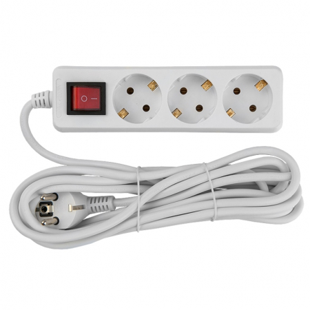 Удлинитель бытовой General GES-16-3x100-3-3m-S 470002