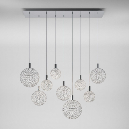 Каскадная люстра Eurosvet Gemini 90353/9 хром a069039