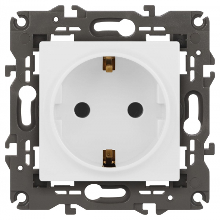 Розетка 2P+E Schuko Эра Elegance 14-2101-01М Б0065800